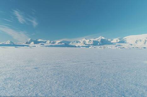 A panoramic view of Antarctica
