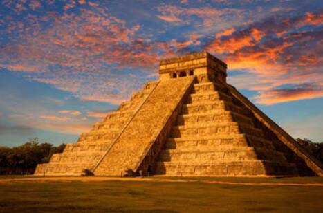 Ancient Mayan ruins in Mexico