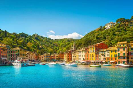 Panoramic image of Portofino, Italy