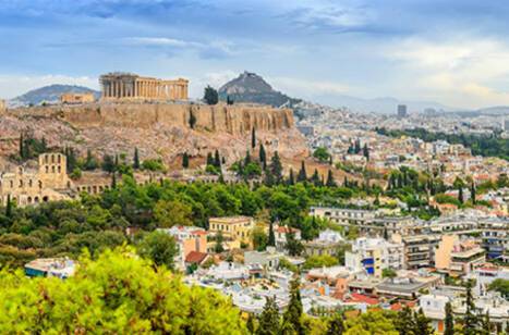 A panoramic view of Athens