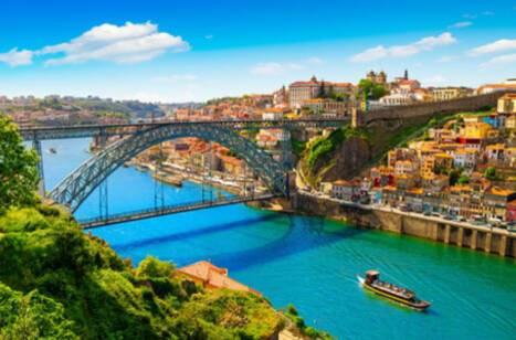 Panoramic image of Douro River