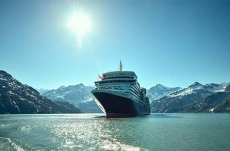 Queen Elizabeth in Glacier Bay