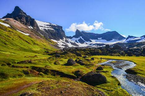 The beautiful landscape of Bakkagerdi