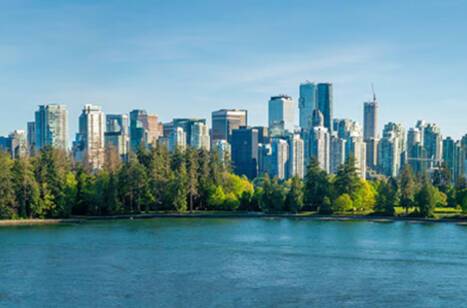 A panoramic view of Vancouver