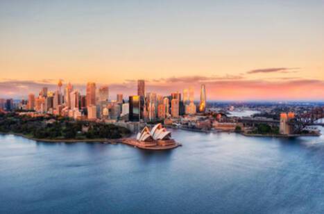 Sydney, Australia, at sunset