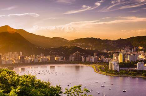 A panoramic view of Rio de Janeiro