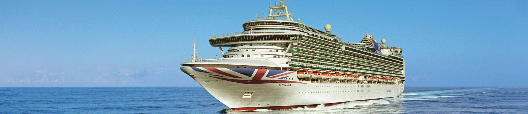 Panoramic image of Ventura, P&O Cruises, at sea