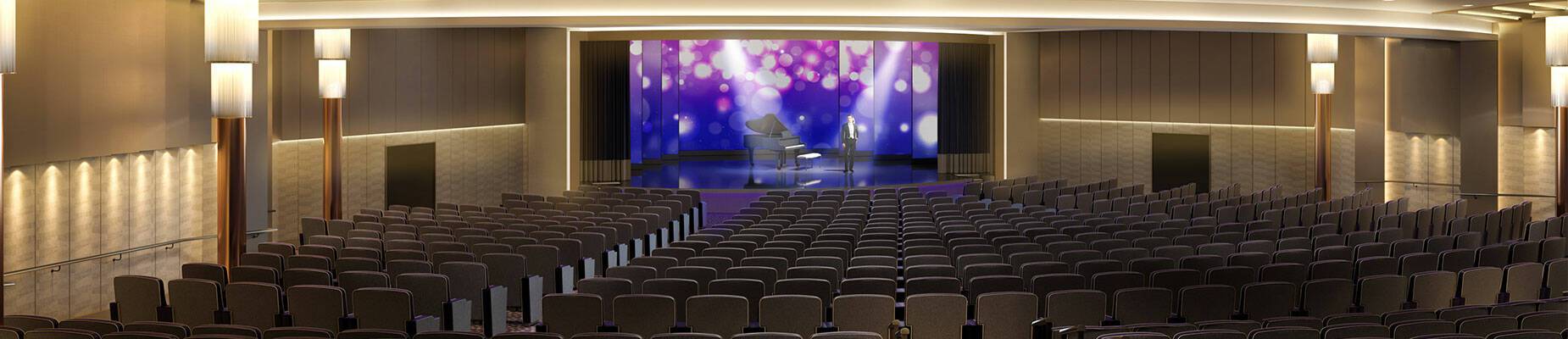 Royal Court Theatre on Cunard’s ship Queen Anne