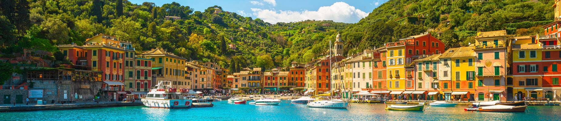 Panoramic image of Portofino, Italy