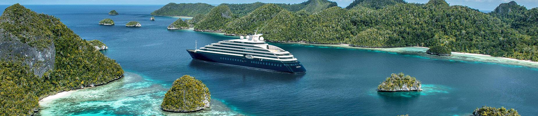 Scenic Eclipse II in Raja Ampat, West Papua