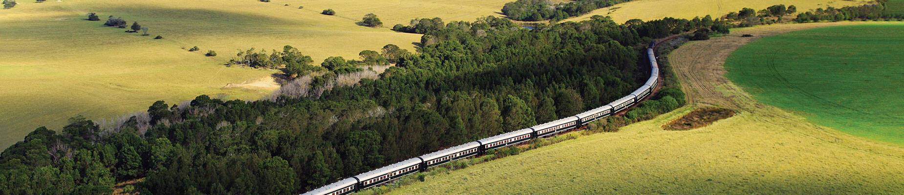 Rovos Rail travelling through the Green Hills