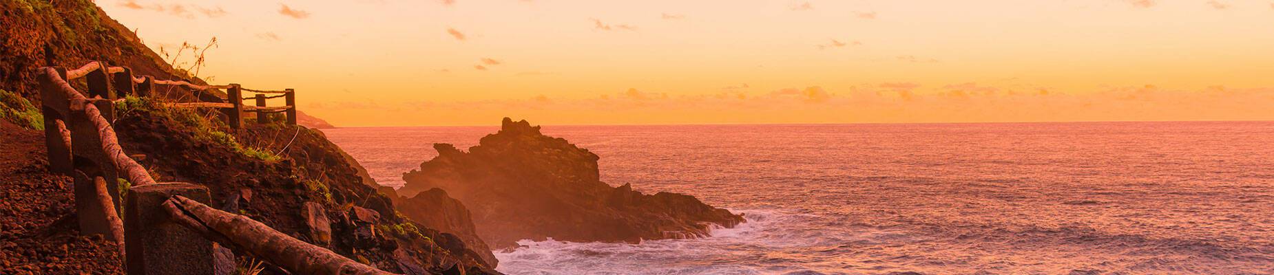 A panoramic view of La Palma’s seafront