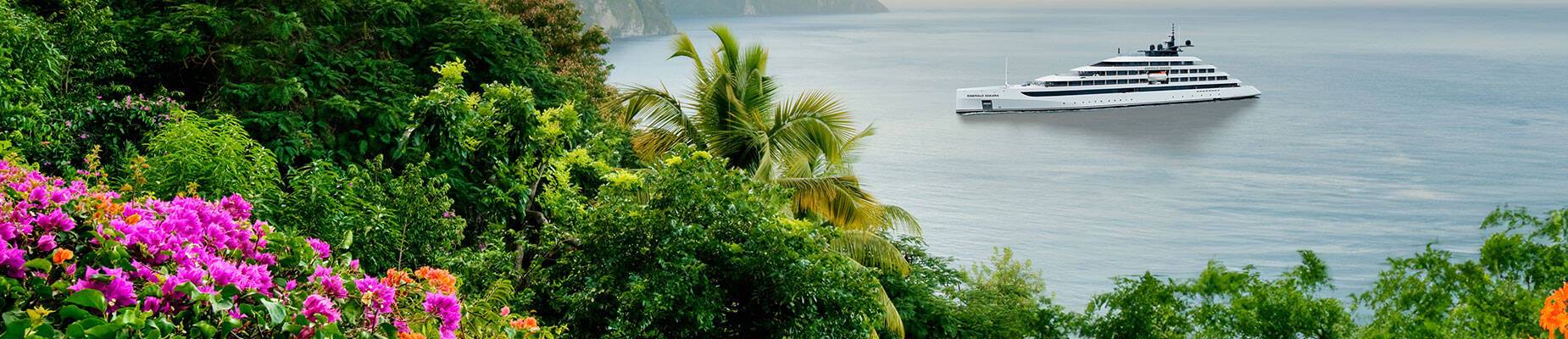 Emerald Sakara docked in St Lucia