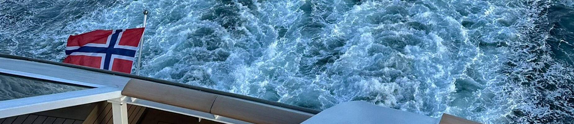 Wake views from the aft of MS Fridtjof Nansen