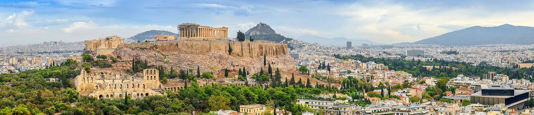 A panoramic view of Athens
