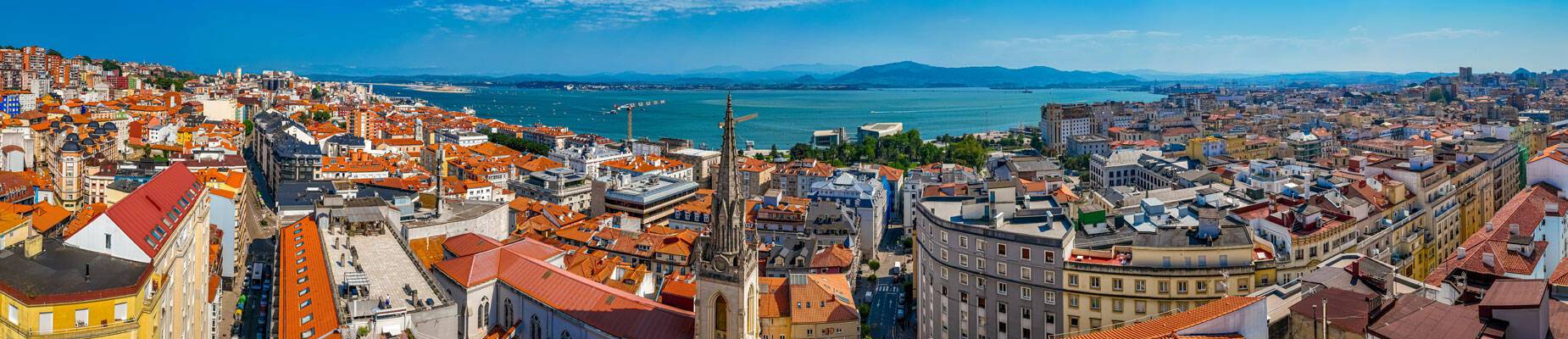 A panoramic image of Santander, Spain