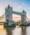 A panoramic view of Tower Bridge at sunrise