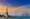 Panoramic image of New York skyline at sunset