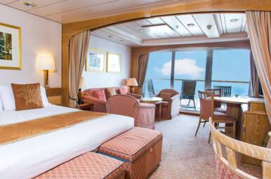 Mini Suite Bedroom, Aurora, P&O Cruises