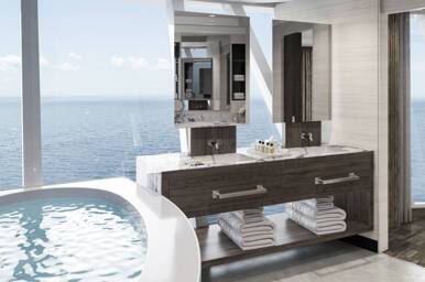 The Haven Deluxe Owner's Suite Bathroom, Norwegian Epic