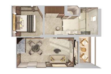 The Haven Courtyard Penthouse, Norwegian Jewel