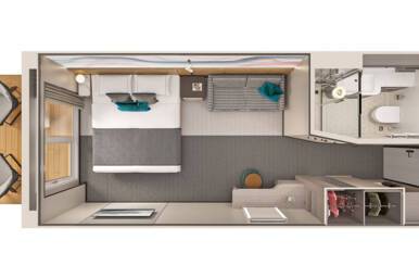 Solo Balcony Stateroom, Norwegian Luna