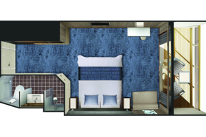 Solo Balcony Stateroom Floor Plan, Norwegian Spirit