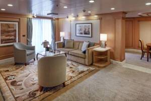 Grand Suite Living Area, Queen Elizabeth, Cunard