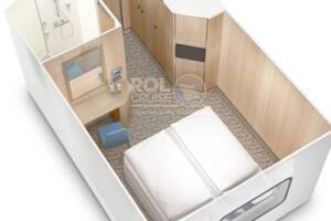 Standard Outside Floor Plan, Ambition, Ambassador Cruise Line