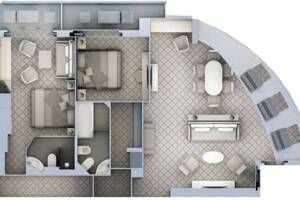 Silver Cloud Grand Suite Floor Plan