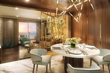 Dining Room, Sky Suite, Discovery Princess, Princess Cruises
