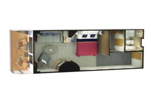 Princess Suite Floor Plan, Queen Victoria, Cunard