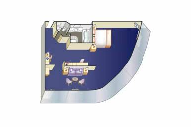 Window Suite Floorplan, Discovery Princess, Princess Cruises