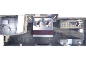 Panoramic Ocean View floor plan, Celebrity Ascent