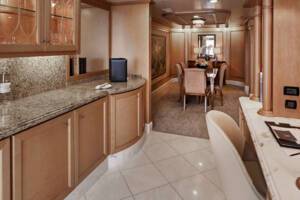 Grand Suite Dining Area, Queen Elizabeth, Cunard