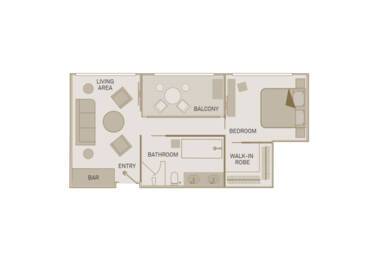 Royal Owner's Suite Floorplan, Scenic Ruby - Configuration may vary