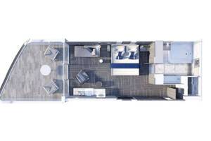 Sunset Sky Suite floor plan, Celebrity Edge