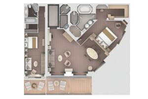 Royal Suite floor plan, Silvers Muse