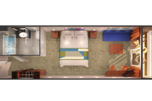 Club Balcony Suite Floor plan, Norwegian Dawn