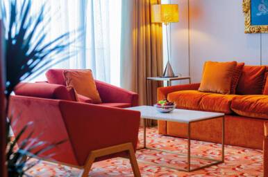 Olsen Suite Living Area, Bolette, Fred. Olsen Cruise Lines