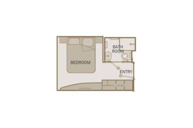 Standard Suite Floorplan, Scenic Ruby - Configuration may vary