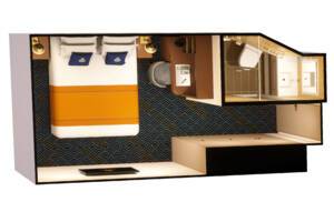 Standard Inside Floor Plan, Queen Anne, Cunard