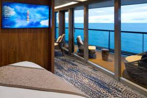 Royal Suite Bedroom on Celebrity Flora