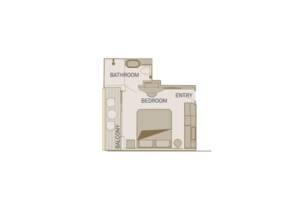 Floor Plan, Balcony Suite (BA), Scenic Opal