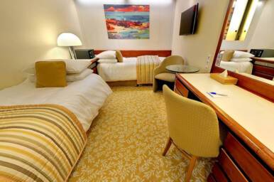 Superior Interior Bedroom, Balmoral, Fred. Olsen Cruise Lines - Image based on an H grade, configuration may differ
