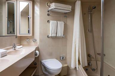 Mini Suite Bathroom, Arcadia, P&O Cruise