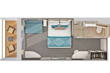 Balcony Stateroom, Norwegian Pearl