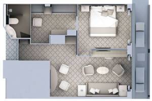 Silver Cloud Medallion Suite Floor Plan