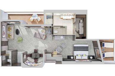 The Haven Deluxe Owner's Suite, Norwegian Jewel