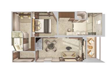 2-Bedroom Deluxe Family Suite, Norwegian Jewel